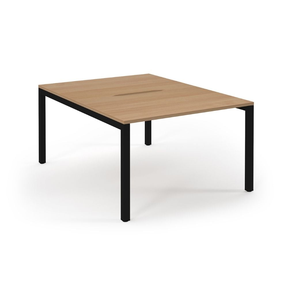 Pair of Back to Back Desks 1200mm Scalloped Tops (UK Made)