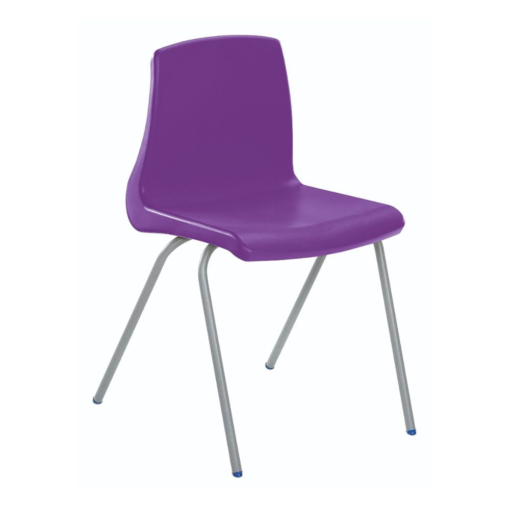Traditional Style Polypropylene School Chair - 460mm Height (14+ Years)