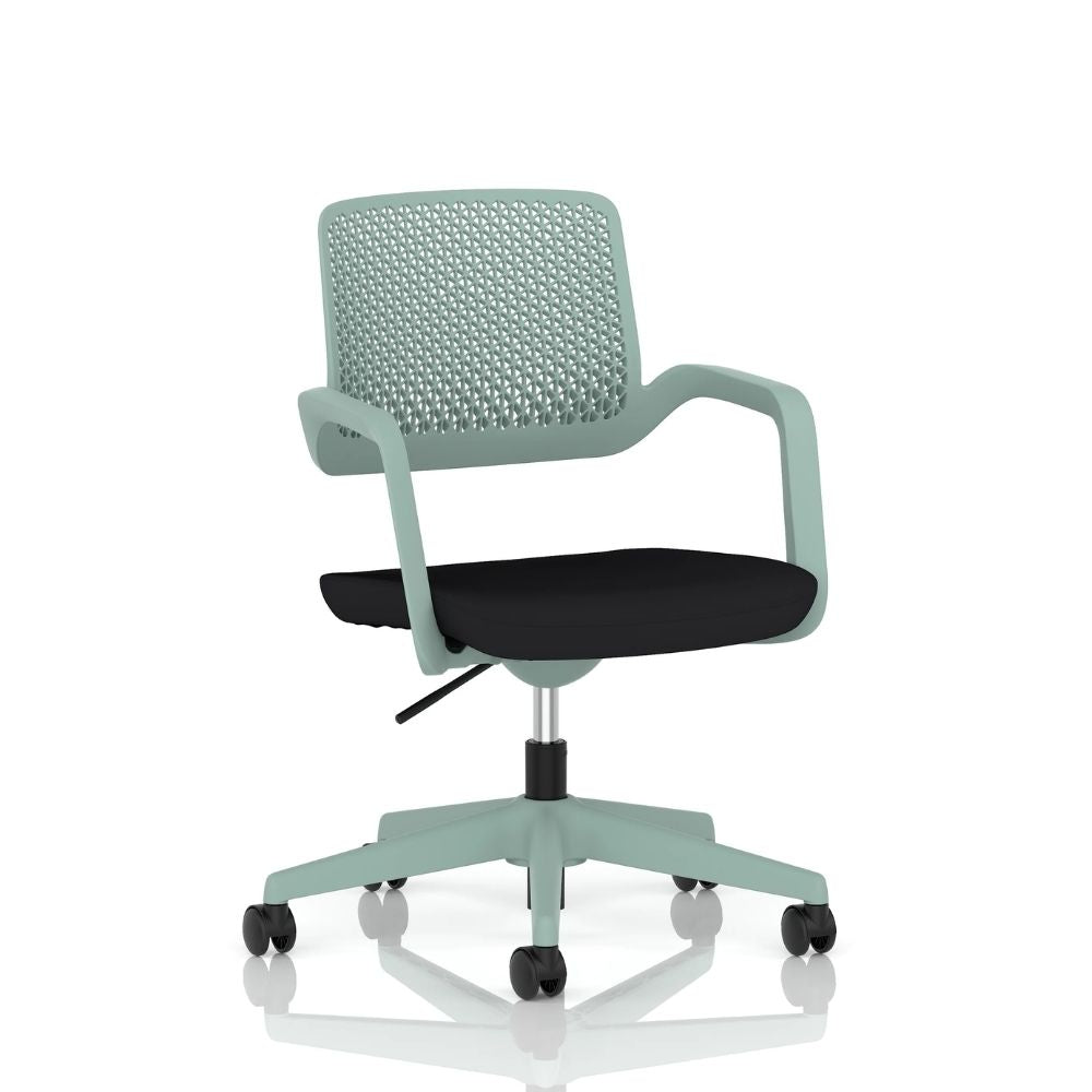 Modern Mid-Back Mesh Desk Chair - Mint Green - GRS Certified Recycled Build