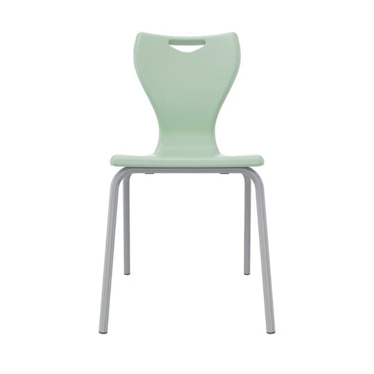 Apple Green Anti-Tilt School Chair - Size 4 - 8-11 Years - Grey Legs