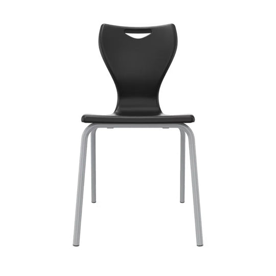 Black Classic Polypropylene Anti-Tilt School Chair - Size 4 - 8-11 Years