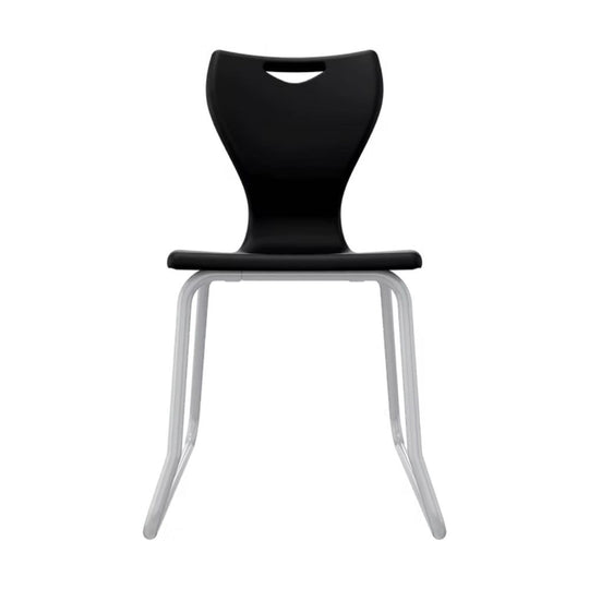 Black Anti-Tilt Skid-Base Senior School Chair - Size 6 - 14+ Years