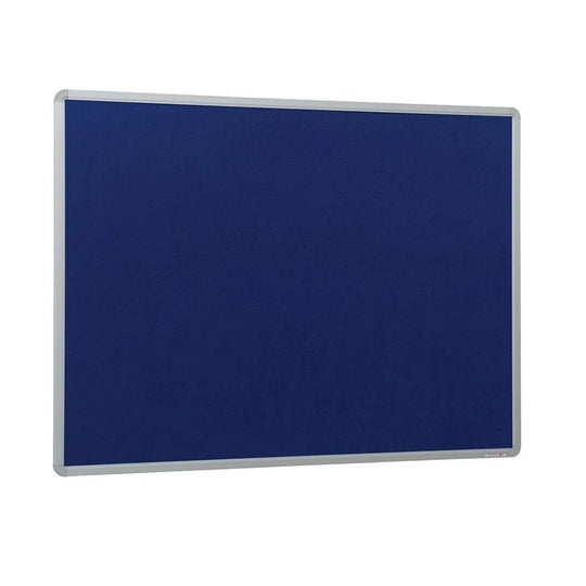 Dark Blue Felt Noticeboard Aluminium Frame 2400 x 1200mm (NBA1224D) | Extra Large