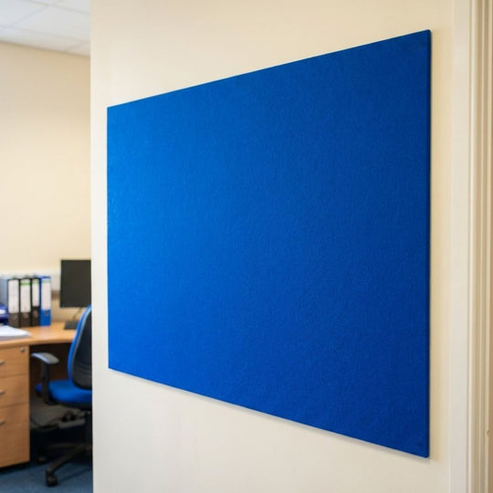 Eco-Friendly Unframed Noticeboard - Blue Felt 1800 x 1200mm