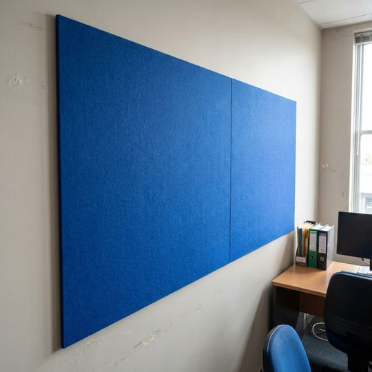 Eco-Friendly Unframed Noticeboard - Blue Felt 2400 x 1200mm