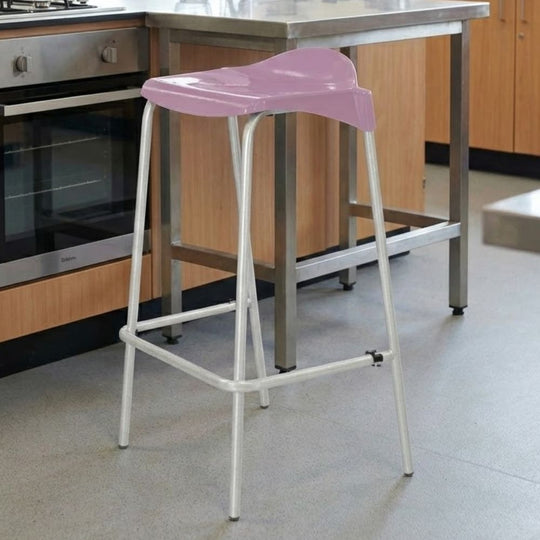 Classic 4-Legged Plastic Stacking Stool - 560mm Height