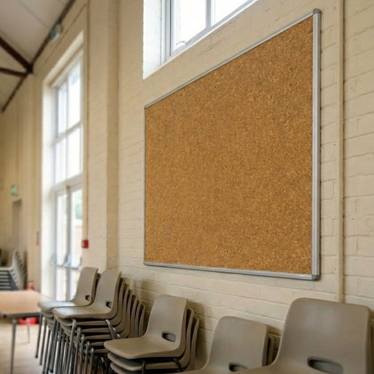 Cork Noticeboard with Aluminium Frame - 1200mm x 1500mm | Large Format