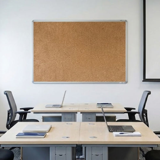 Cork Noticeboard with Aluminium Frame - 1800mm x 1200mm | Extra Large