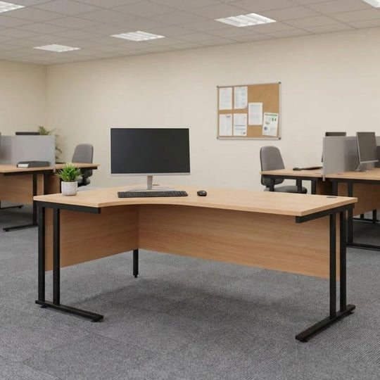 Ergonomic Left Hand Corner Desk 1800mm (UK Made)