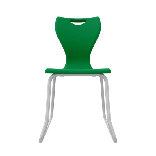 Green Anti-Tilt Skid-Base Senior School Chair - Size 6 - 14+ Years -