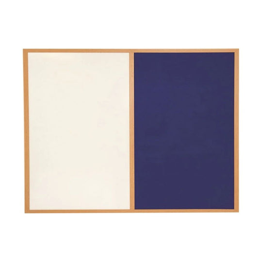 Eco-Friendly Combination Board - Blue/Whiteboard 1200 x 1200mm - Wood Frame