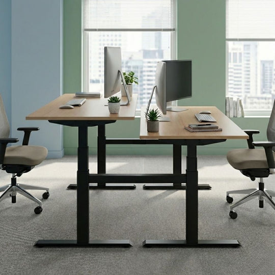 Back to Back Electric Sit-Stand Desk 1600mm (UK Made)