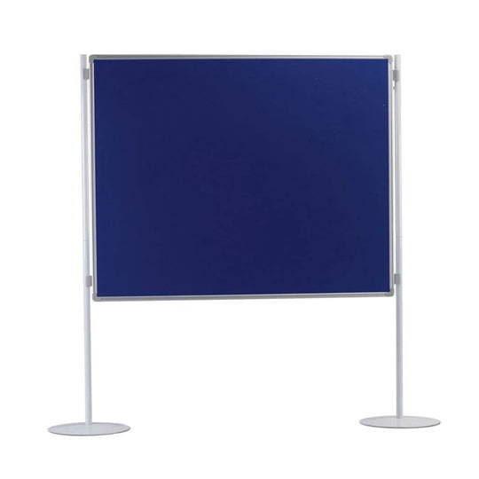 Blue Aluminium Framed Partitioning Screen - 1500mm x 1200mm | Floor Standing