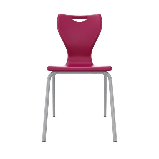 Fuchsia Pink Anti-Tilt Senior Primary Chair - Size 4 - 8-11 Years - Grey Legs
