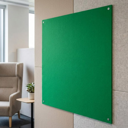 Eco-Friendly Unframed Noticeboard - Green Felt 1200 x 1200mm Square