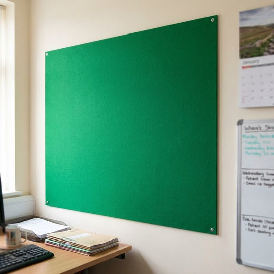 Eco-Friendly Unframed Noticeboard - Green Felt 1500 x 1200mm