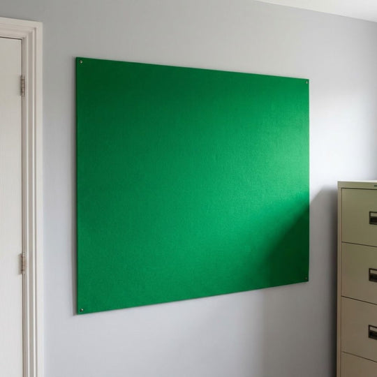 Unframed Fire Resistant Noticeboard - 1500mm x 1200mm | Green Felt Class B