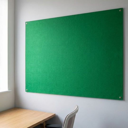 Unframed Fire Resistant Noticeboard - 1200mm x 900mm | Green Felt Class B