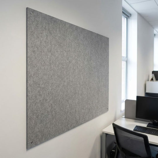 Unframed Fire Resistant Noticeboard - 1800mm x 1200mm | Grey Felt Class B