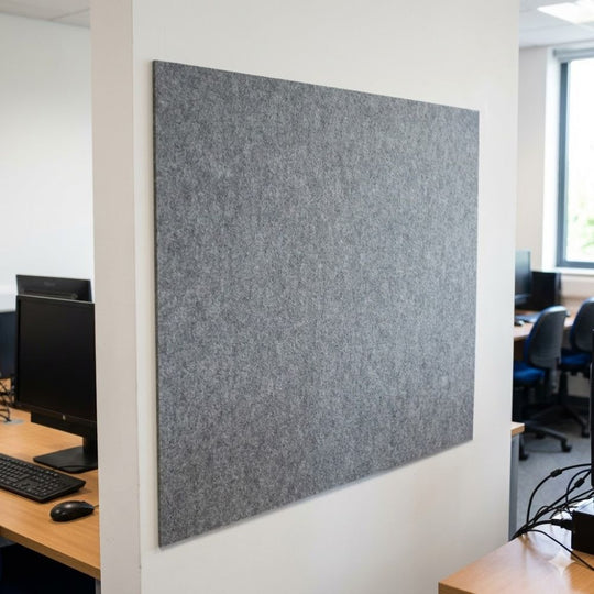 Unframed Fire Resistant Noticeboard - 1200mm x 900mm | Grey Felt Class B