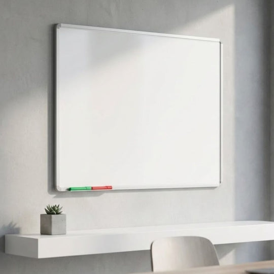 Heavy Duty VES Magnetic Whiteboard - 1500 x 1200mm - Vitreous Enamel Steel