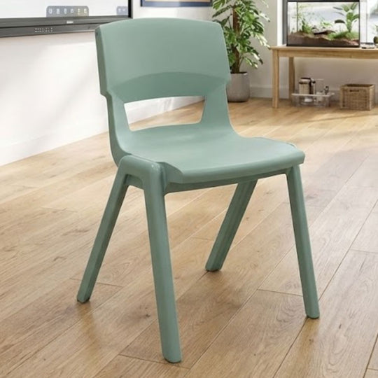 Jade Green Postura+ Ergonomic One Piece Classroom Chair -  6-8 Years