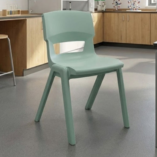 Jade Green Postura+ Ergonomic One Piece Classroom Chair -  8-11 Years