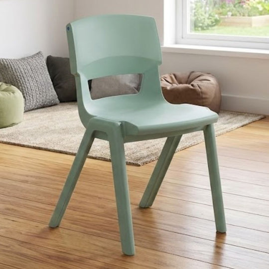 Jade Green Postura+ Ergonomic One Piece Classroom Chair - 4-6 Years