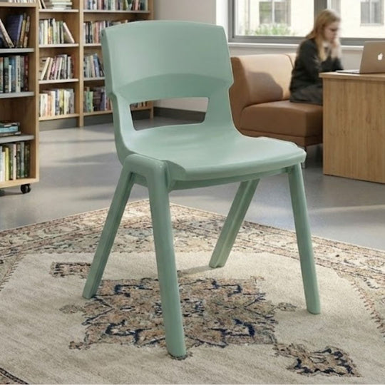 Jade Green Postura+ Ergonomic One Piece Classroom Chair -  11-14 Years