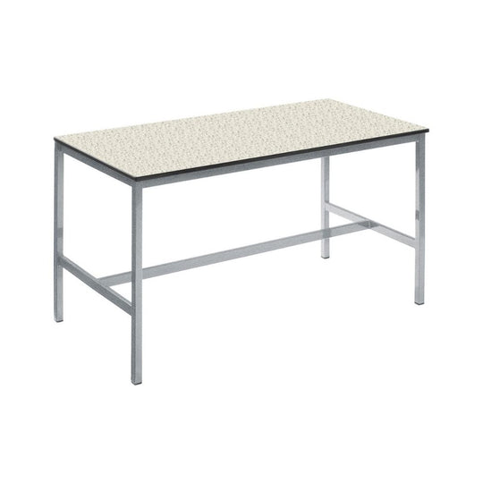 Fully Welded Rectangular Laboratory Table with Trespa Top and Edge - 1500mm x 750mm