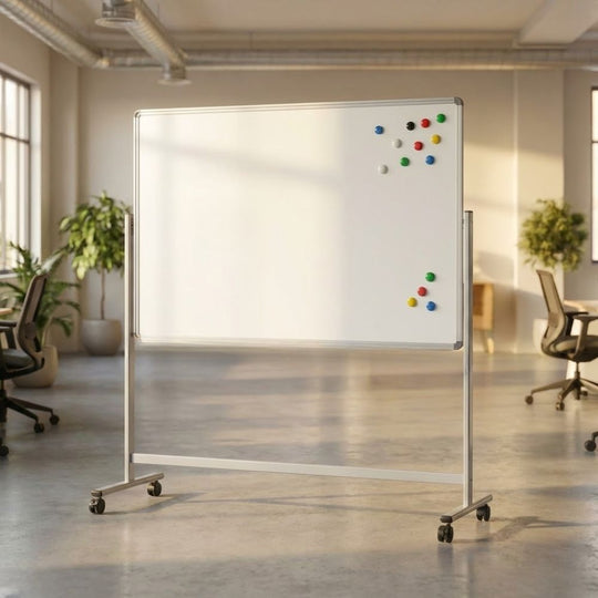 Magnetic Mobile Whiteboard - Landscape 1800 x 1200mm - XL Professional