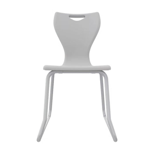 Light Grey Anti-Tilt Skid-Base Senior School Chair - Size 6 - 14+ Years