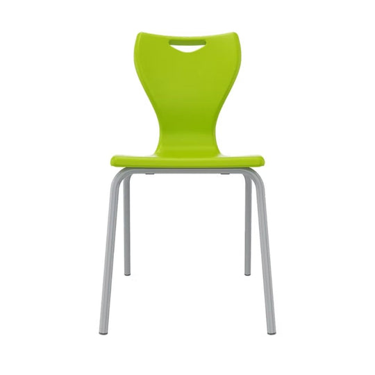 Lime Green Anti-Tilt School Chair - Size 4 - 8-11 Years - Grey Legs