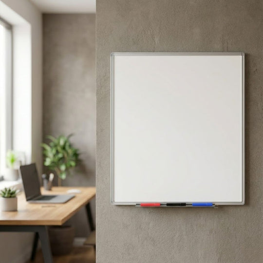 Magnetic Coated Steel Whiteboard 600mm x 900mm (WB9060M) | 5 Year Guarantee