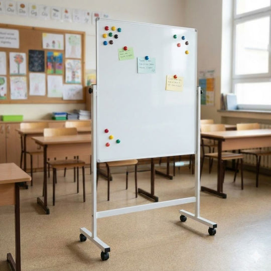 Magnetic Mobile Whiteboard - Portrait 1200 x 1500mm - Tall Format