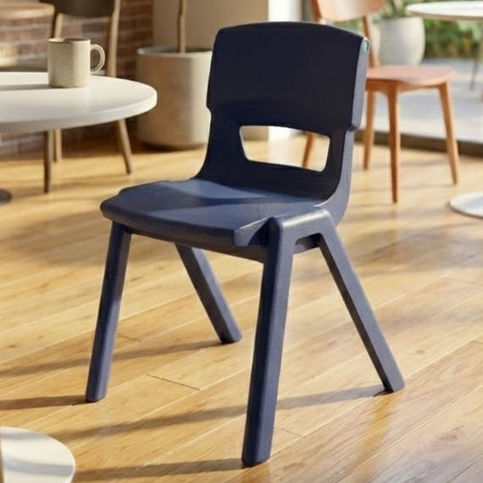 Dark Blue Postura+ Ergonomic One-Piece Classroom Chair - 14+ Years