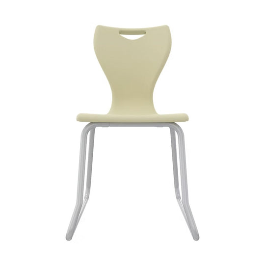 Oatmeal Beige Anti-Tilt Skid-Base Senior School Chair - Size 6 - 14+ Years