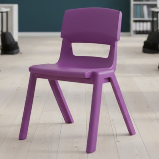 Grape Purple Postura+ Ergonomic One Piece Classroom Chair -  11-14 Years