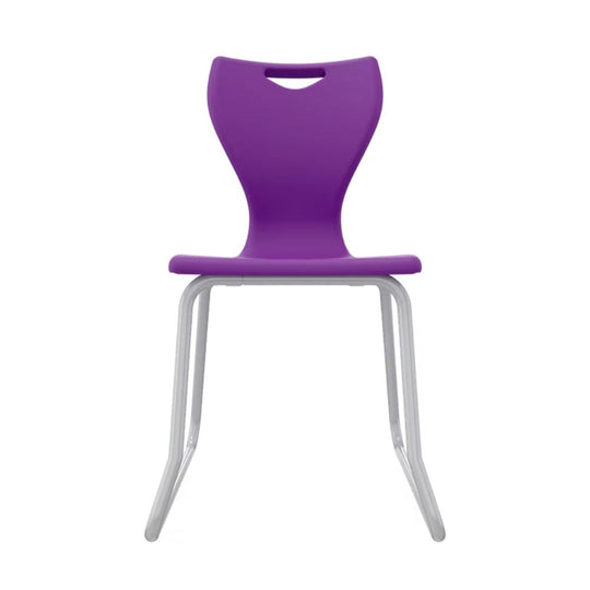Purple Anti-Tilt Skid-Base Senior School Chair - Size 6 - 14+ Years