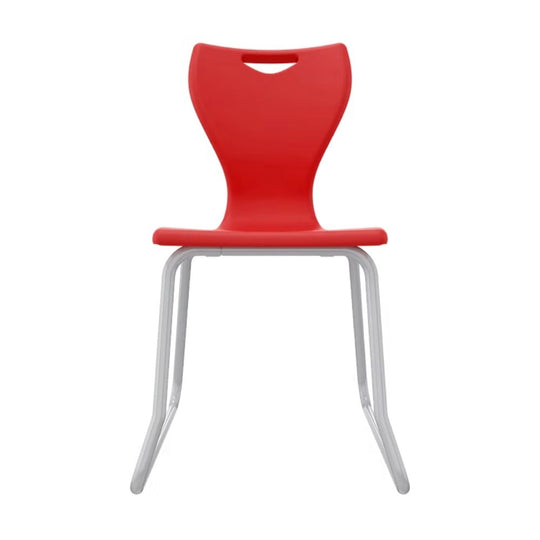 Red Anti-Tilt Skid-Base Senior School Chair - Size 6 - 14+ Years