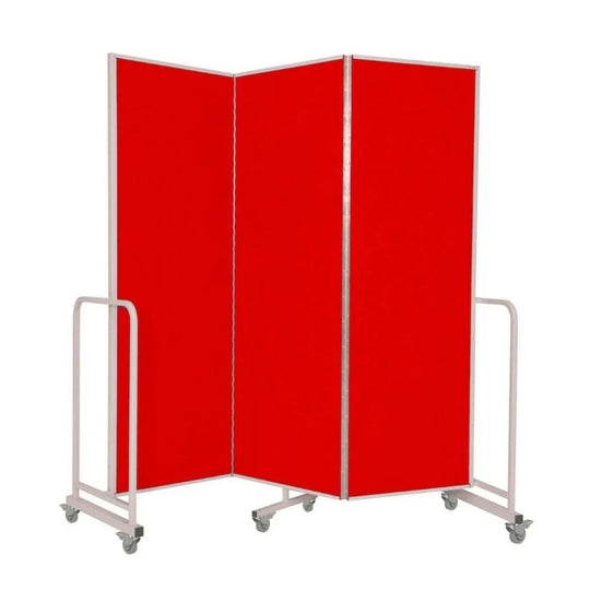 Acoustic Mobile Partition - Red Sound Absorbing 1800 x 1940mm