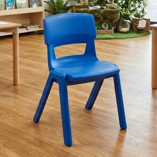 Blue Postura+ Ergonomic One Piece Classroom Chair - 4-6 Years