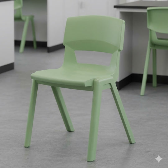 Light Green Postura+ Ergonomic One-Piece Classroom Chair -  14+ Years