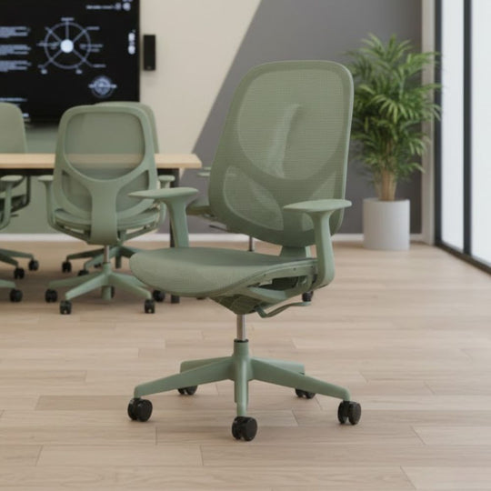 Green All-Mesh Ergonomic Task Chair (150kg Rated)