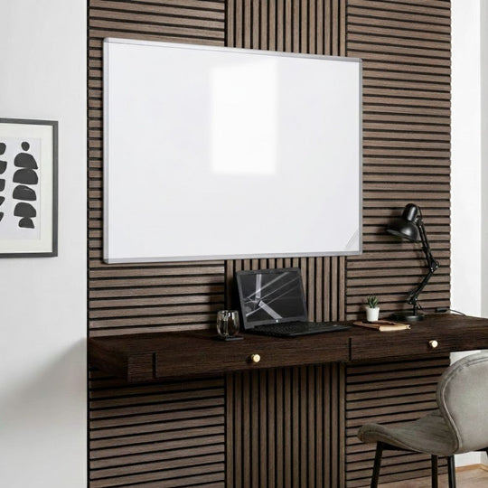 Double Sided Whiteboard - 1200 x 900mm - Plain & 25mm Grid Surface