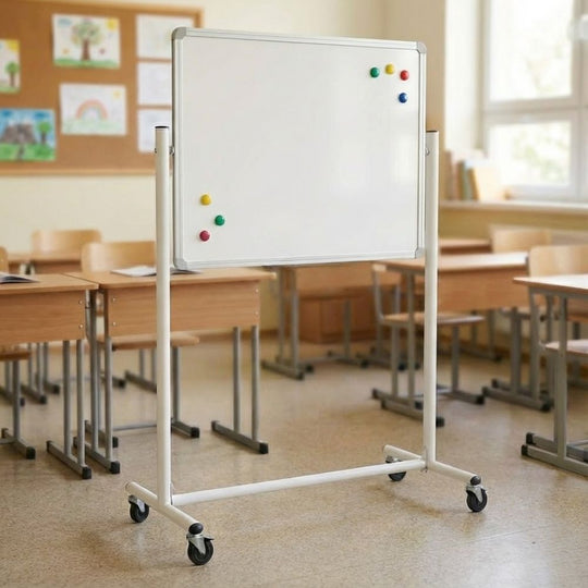 Magnetic Mobile Whiteboard - Landscape 900 x 600mm - Compact & Agile
