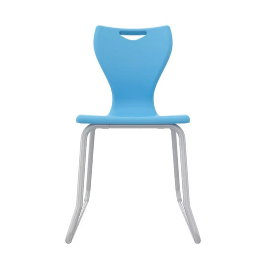 Sky Blue Classic Polypropylene Anti-Tilt School Chair - Skid Base - Size 6
