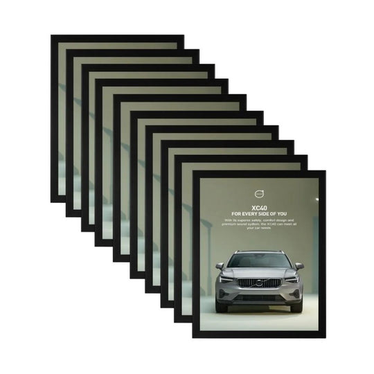 Pack of 10 | A2 Black Snap Frame (25mm Profile) | Cobolt