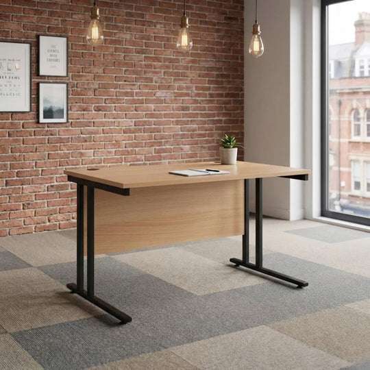 Straight Office Desk 1200mm with Cantilever Frame (UK Made)