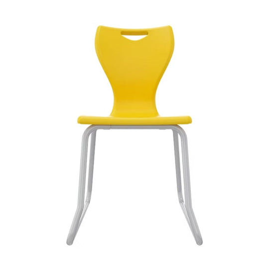 Yellow Anti-Tilt Skid-Base Senior School Chair - Size 6 - 14+ Years